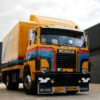Henk Wijngaard en Scania 81 op RADIONL Zomertoer in Roden